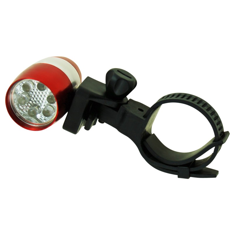 lampka rowerowa przednia, 6 x LED, czerwona, BN92316