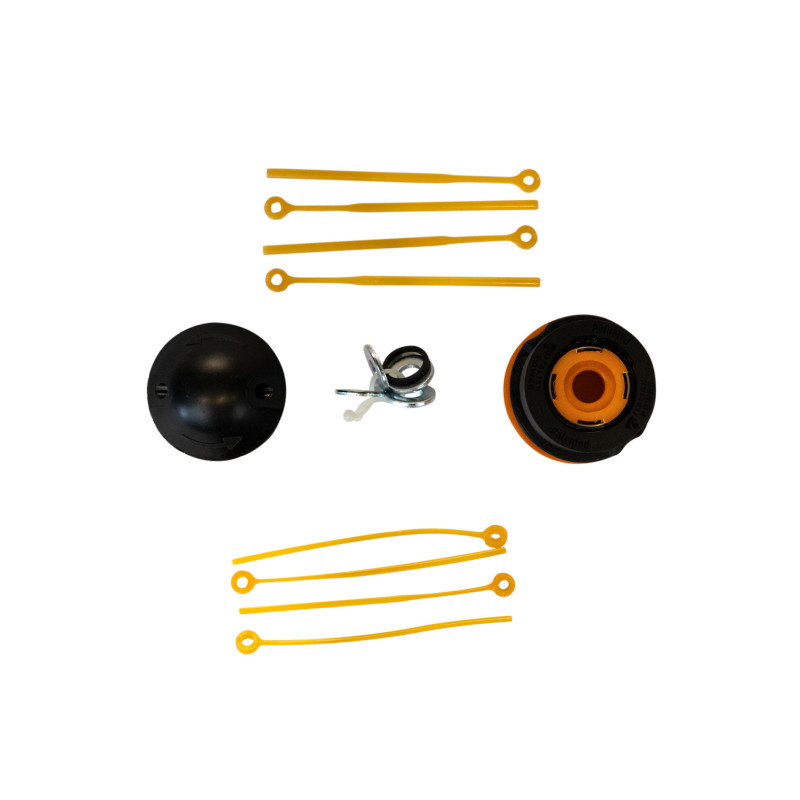 Zestaw tnący do kosiarki 1 głowica + 4 żyłki o śr. 2.0 i śr. 2,8