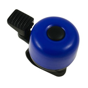 niebieski dzwonek rowerowy, metalowa kopułka, BN88911B
