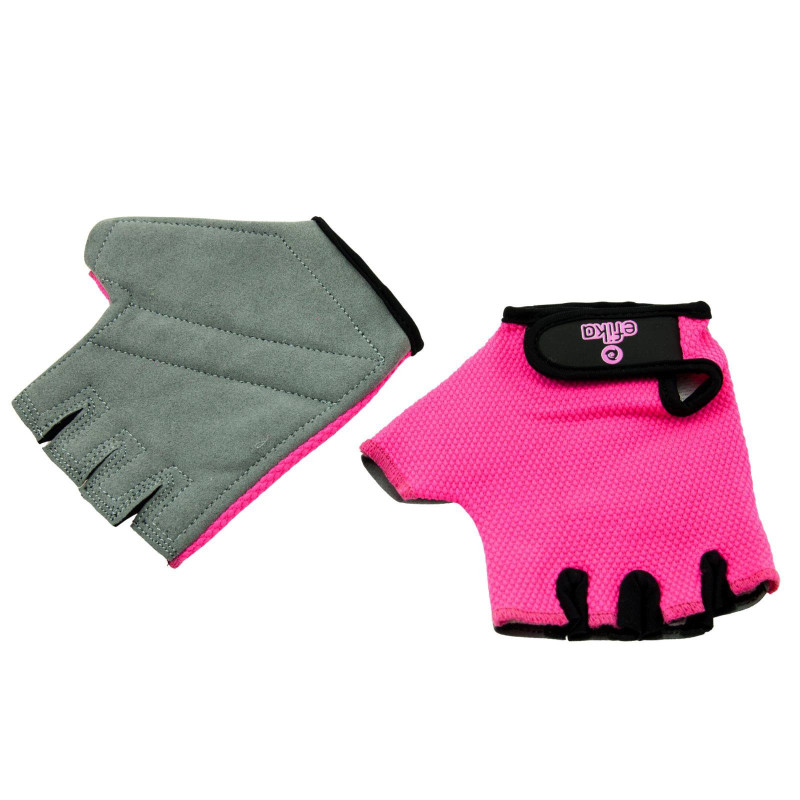 Rękawiczki fitness, różowe, wierzchnia i spodnia strona