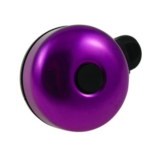 Fioletowy dzwonek rowerowy, metalowa kopułka, BN88915V