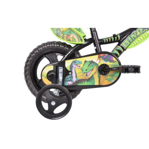 Rower dziecięcy DINOZAURY 12" czarno-zielony