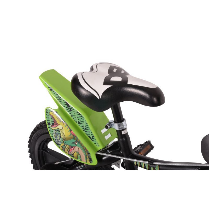 Rower dziecięcy DINOZAURY 14" czarno-zielony