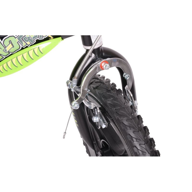 Rower dziecięcy DINOZAURY 14" czarno-zielony