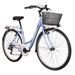 Rower miejski Esperia Devon, liliowy