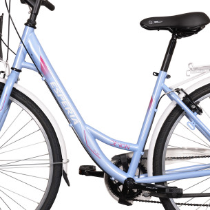 Rower miejski Esperia Devon, liliowy