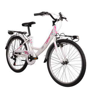 Rower miejski Esperia CTB24, 6s, biały