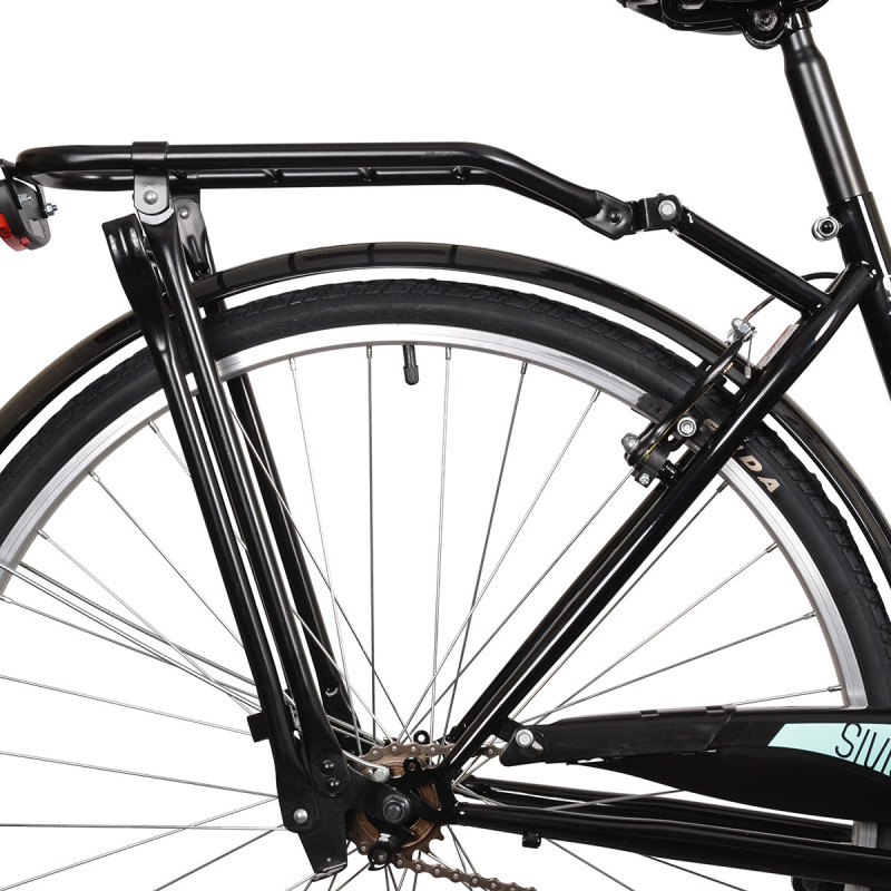 Rower miejski Esperia Siviglia Life Green, czarny