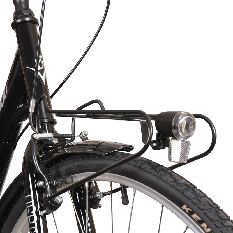 Rower miejski Esperia Siviglia Life Green, czarny