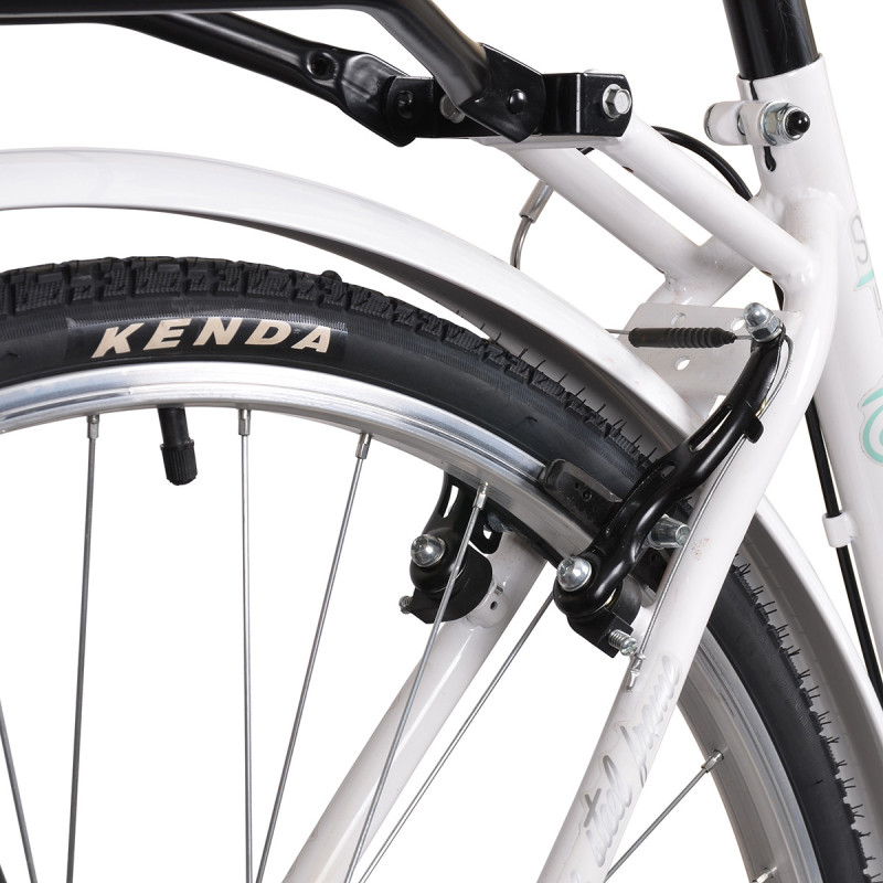 Rower miejski Esperia Siviglia Life Green, biały