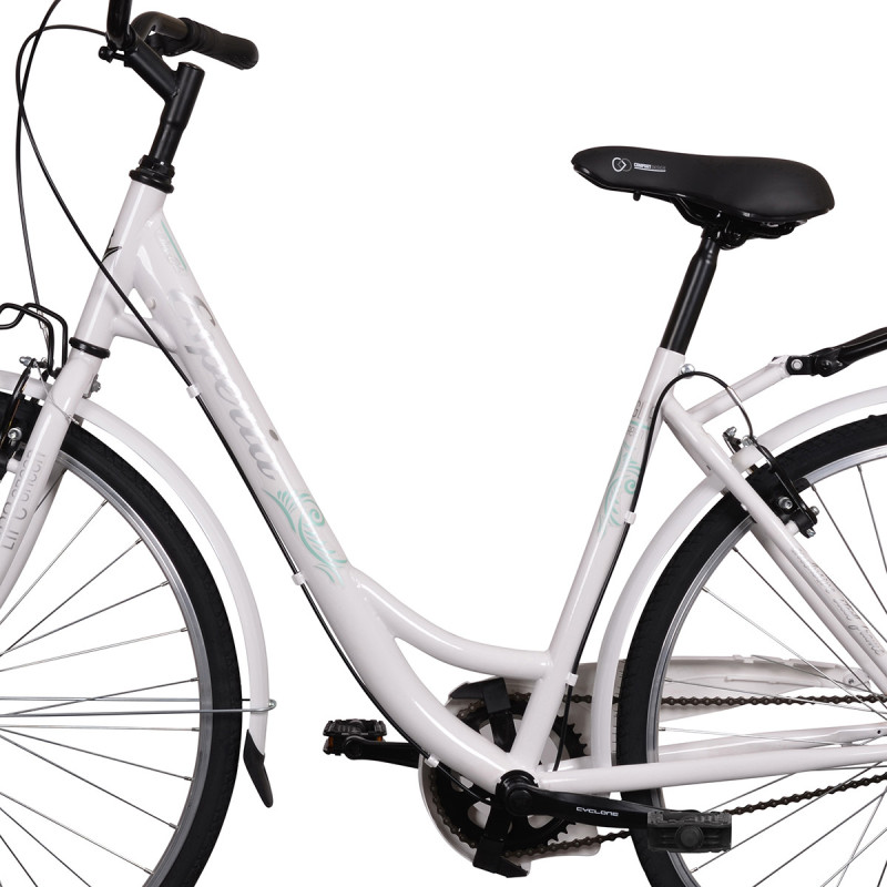 Rower miejski Esperia Siviglia Life Green, biały