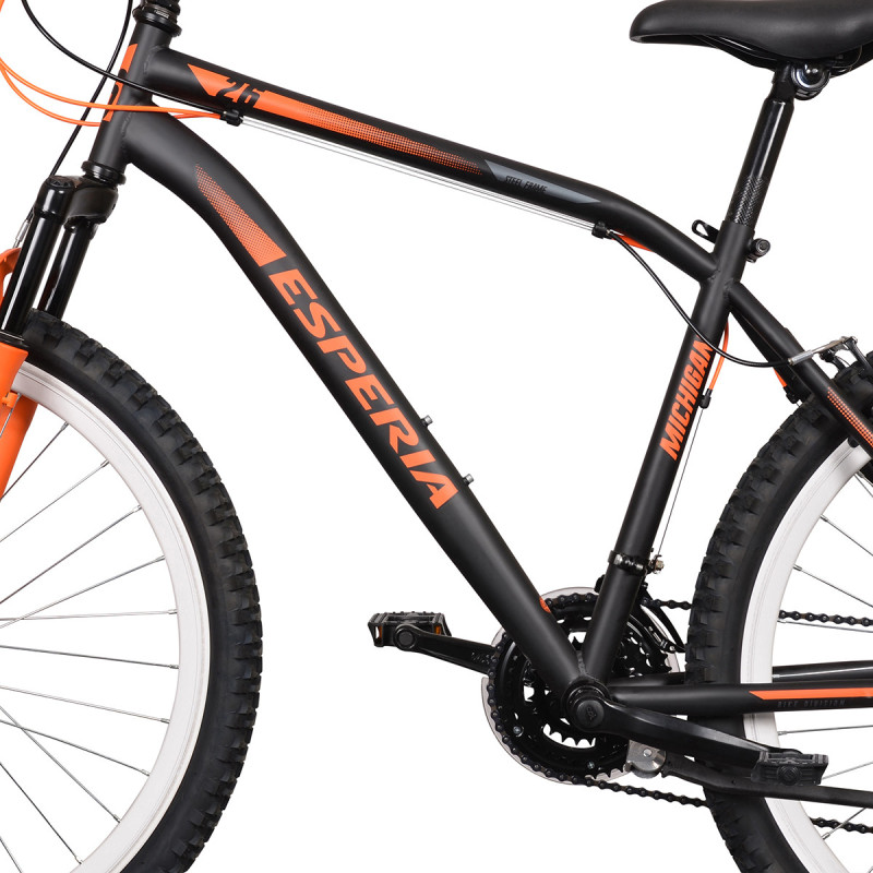 Rower MTB 26 Esperia MICHIGAN czarno-pomarańczowy