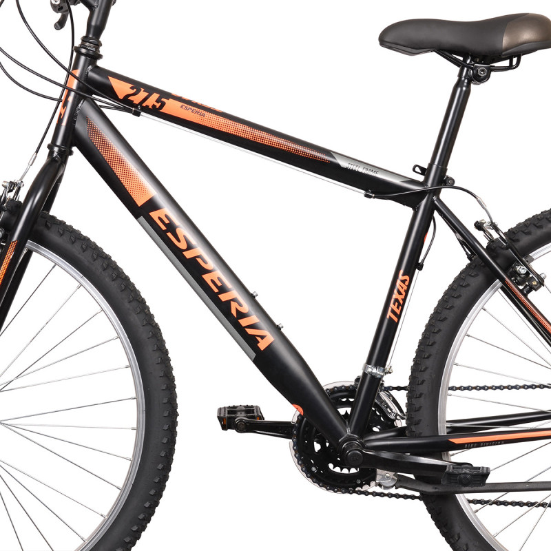 Rower MTB 27.5 Esperia TEXAS czarno-pomarańczowy