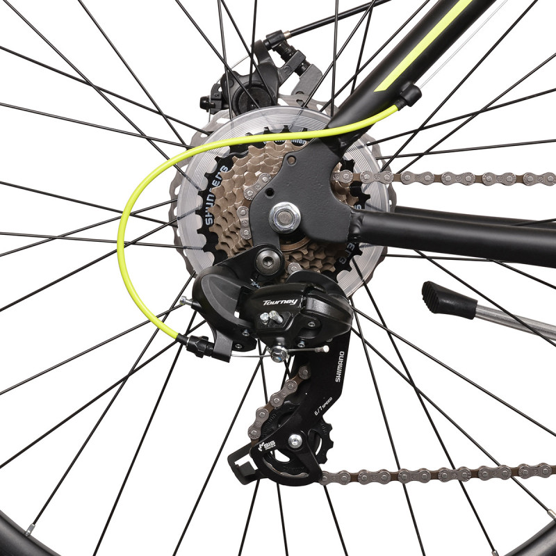 Rower MTB 27.5 Esperia 7300 czarno-zielony TY300 24s DISK 46cm