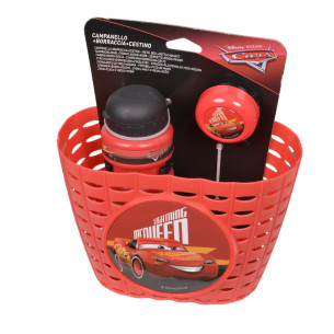 Zestaw CARS 3 koszyk, dzwonek, bidon