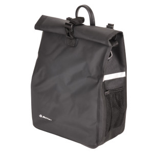 Torba rowerowa na bagażnik, DUALWAY 20 l, boczna, czarna