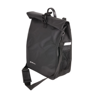 Torba rowerowa na bagażnik, DUALWAY 20 l, boczna, czarna