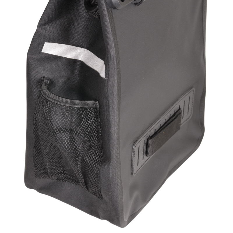 Torba rowerowa na bagażnik, DUALWAY 20 l, boczna, czarna