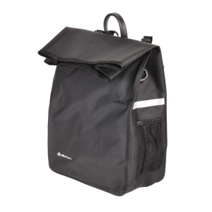 Torba rowerowa na bagażnik, DUALWAY 20 l, boczna, czarna