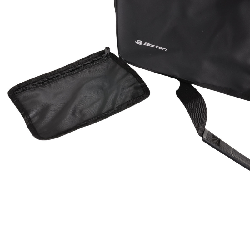 Torba rowerowa na bagażnik, DUALWAY 20 l, boczna, czarna