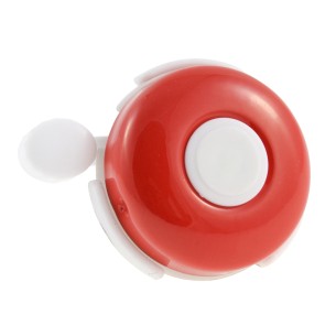 dzwonek rowerowy, szerokość 45 mm, czerwono-biały, BN88928R