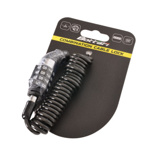 Zapięcie z zamkiem na szyfr 4 x 1500 mm, do roweru, kasku, hulajnogi