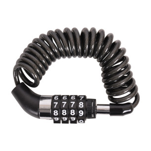 Zapięcie z zamkiem na szyfr 4 x 1500 mm, do roweru, kasku, hulajnogi