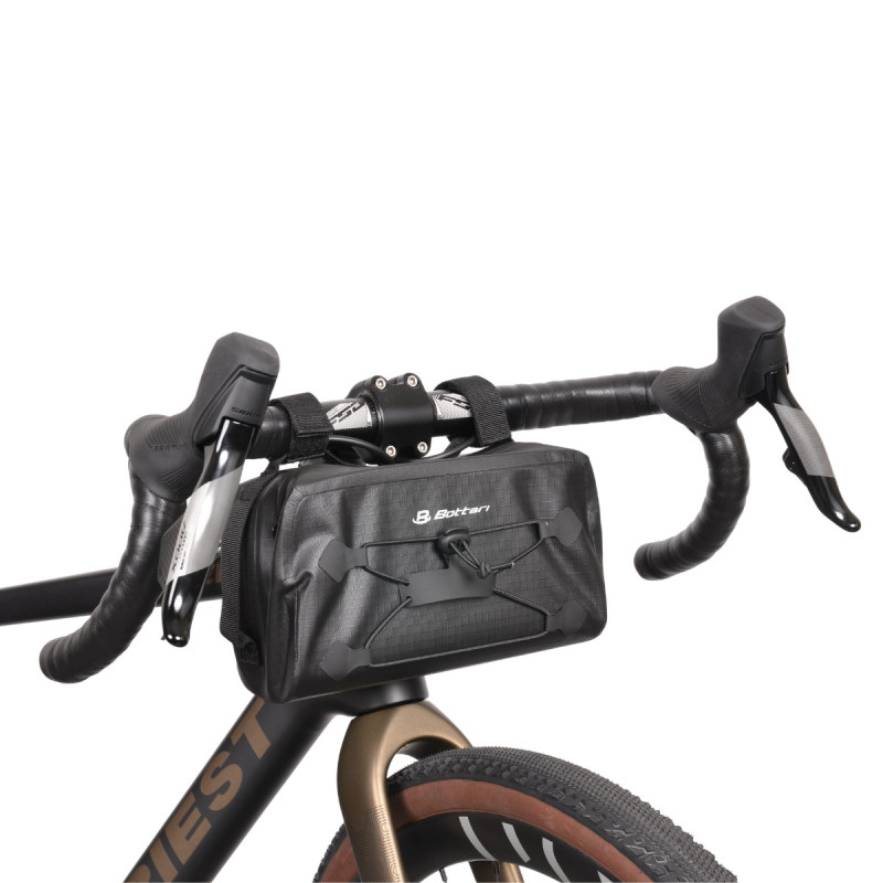 Torba rowerowa na kierownicę, BUDDY 3.75 l, czarna