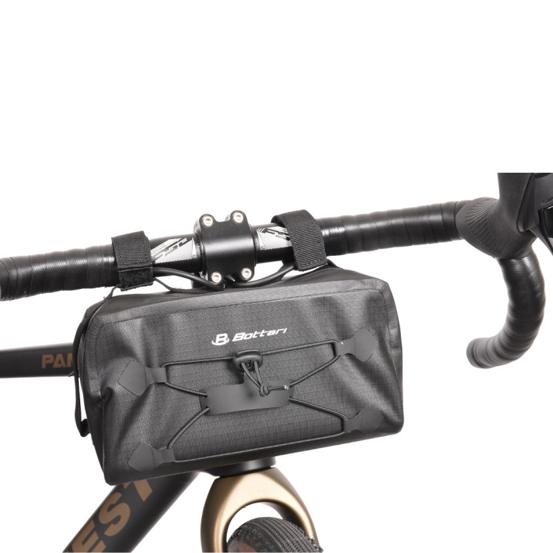Torba rowerowa na kierownicę, BUDDY 3.75 l, czarna