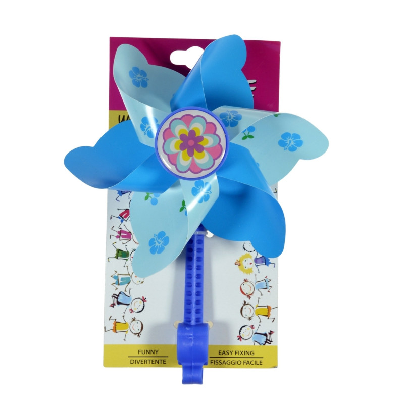 Wiatraczek do kierownicy WINDMILL, niebieski