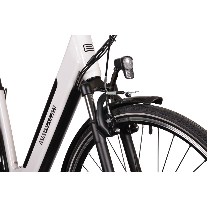 Rower elektryczny E-MOTIVE 28", biały