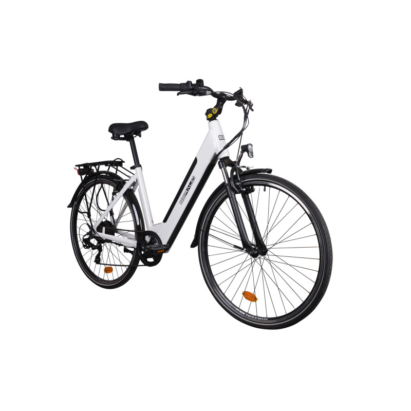 Rower elektryczny E-MOTIVE 28", biały