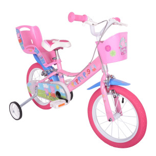 Rower dziecięcy ŚWINKA PEPPA 14" różowy