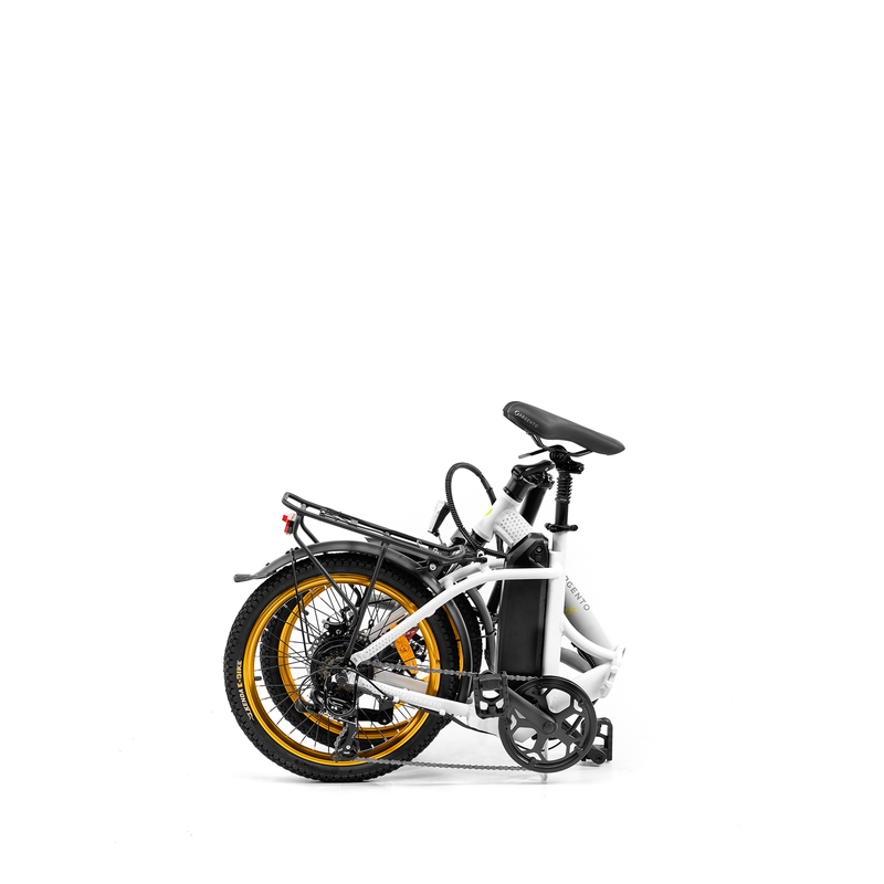 Rower elektryczny składany ARGENTO PIUMA-S, biały