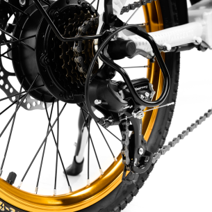 Rower elektryczny składany ARGENTO PIUMA-S, biały