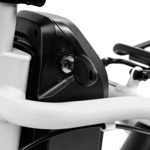 Rower elektryczny składany ARGENTO PIUMA-S, biały