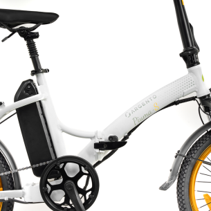 Rower elektryczny składany ARGENTO PIUMA-S, biały