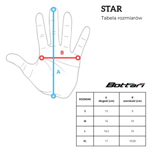 Rękawiczki rowerowe STAR