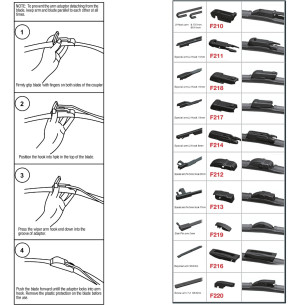 Wycieraczka samochodowa płaska FLEXO 410 mm