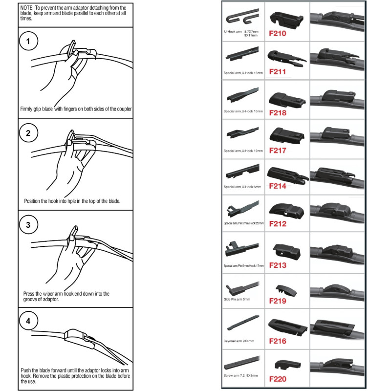 Wycieraczka samochodowa płaska FLEXO 510 mm