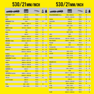 Wycieraczka samochodowa płaska FLEXO 530 mm