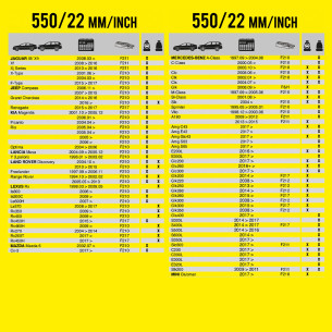 Wycieraczka samochodowa płaska FLEXO 550 mm