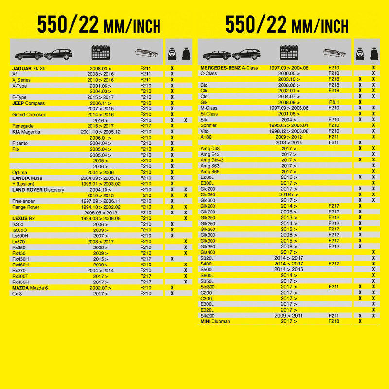 Wycieraczka samochodowa płaska FLEXO 550 mm