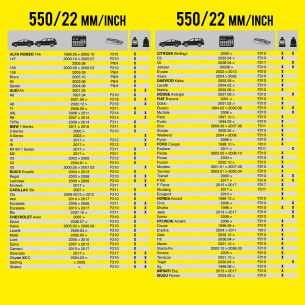 Wycieraczka samochodowa płaska FLEXO 550 mm