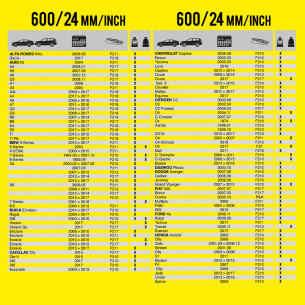 Wycieraczka samochodowa płaska FLEXO 600 mm