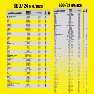 Wycieraczka samochodowa płaska FLEXO 600 mm