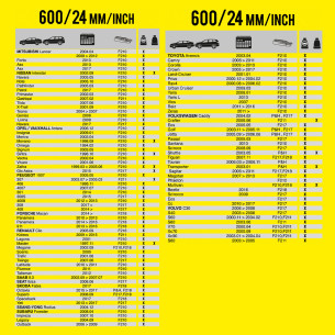 Wycieraczka samochodowa płaska FLEXO 600 mm