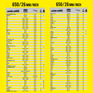 Wycieraczka samochodowa płaska FLEXO 650 mm