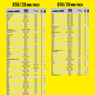 Wycieraczka samochodowa płaska FLEXO 650 mm