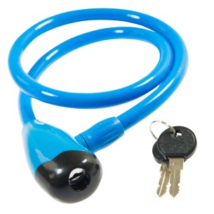 Niebieskie zapięcie rowerowe niebieskie na klucz, BN92756B